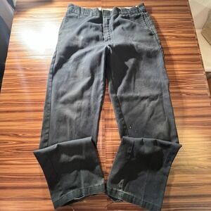 Dickies 874 Pants Mens 36x31 Black Original Fit Straight Leg Raw Hem Workwear